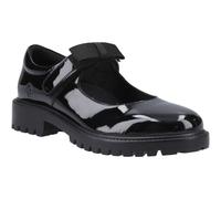 Hush Puppies Astrid Schleife Leder Mädchen Schwarz Schuhe EU 39/UK 6