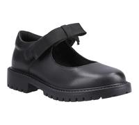 Hush Puppies Astrid Schleifen Leder Mädchen schwarze Schuhe EU 46 / UK 11