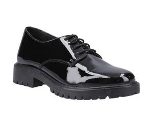 Hush Puppies Aubrey Leder Mädchen Schwarz Derby Schuhe EU 39/UK 6