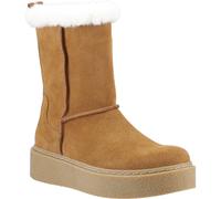 Hush Puppies Becca Mid Wildleder Damen Stiefel in Tan EU 36 / UK 3