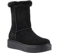 Hush Puppies Becca Mid Wildleder Damenstiefel Schwarz EU 36 / UK 3