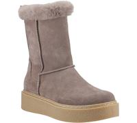 Hush Puppies Becca Mid Wildleder Damenstiefel Taupe EU 36 / UK 3