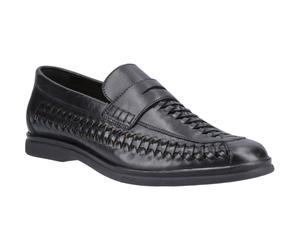 Hush Puppies Bowie Leder Herren Schwarze Slipper EU 47.5 / UK 12