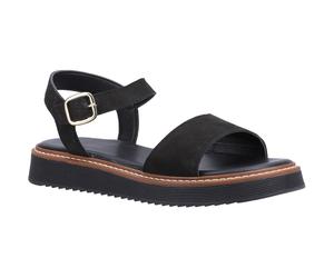 Hush Puppies Cassie Nubuck Damen Schwarze Sandalen EU 36 / UK 3