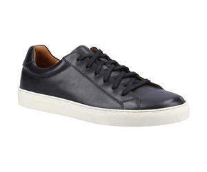 Hush Puppies Colton Leder Herren Schwarz Turnschuhe EU 47.5 / UK 12
