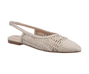 Hush Puppies Dalia Geflochtene Leder Damen Cream Ballerinas EU 42 / UK 8