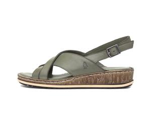Hush Puppies Damen Elena Keilsandale, olivgrün, 36 EU