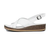 Hush Puppies Damen Elena Keilsandale, weiß, 38 EU