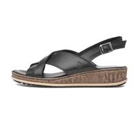 Hush Puppies Damen Elena Riemchensandalen, Schwarz, 37 EU