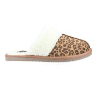Hush Puppies - Damen Hausschuhe "Arianna", Leo-Muster, Wildleder (Braun/Weiß) EU 38 / UK 5