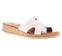 Hush Puppies Damen Sandalen Niedrige Keil-Eloise Leder Schlupfschuhe weiß EU 40,5 / UK 7