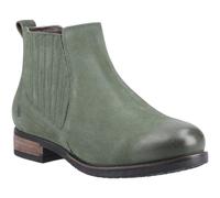 Hush Puppies Edith Leder Damen Grüne Flache Chelsea Boots EU 38 / UK 5