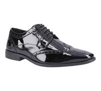 Hush Puppies Elliot Leder Herren Schwarze Brogues Schuhe EU 44.5 / UK 10
