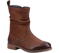 Hush Puppies Emilia Leder Damen Tan Stiefel EU 36 / UK 3