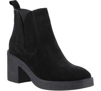 Hush Puppies Felicia Wildleder Damen Schwarze Absatz Chelsea Boots EU 40,5 / UK 7