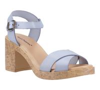 Hush Puppies Georgia Cork Damen Sandalen Aus Blauem Leder EU 38 / UK 5
