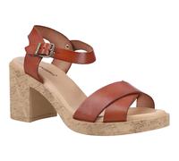 Hush Puppies Georgia Cork Damen Sandalen Aus Leder In Tan EU 39/UK 6