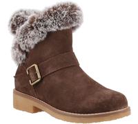 Hush Puppies Hannah Damen Winterstiefeletten aus Wildleder in Schokoladenfarbe EU 38 / UK 5