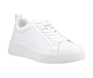 Hush Puppies Harlow Leder Damenschuhe weiße Sneakers EU 36 / UK 3