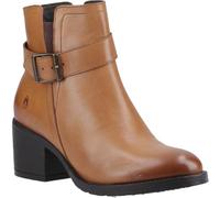 Hush Puppies Hensley Leather Damen Stiefeletten mit Absatz Hellbraun, hautfarben, 39 EU