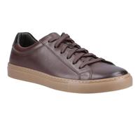 Hush Puppies Colton Leder Herren Kaffee Sneakers EU 47.5 / UK 12