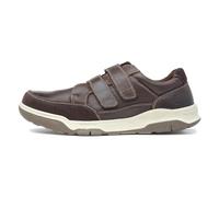 Hush Puppies Fabian Double Strap Leder Herren Braune Slipper EU 40,5 / UK 7