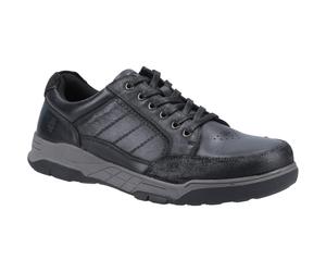 Hush Puppies Herren Finley Lederschuhe (Schwarz) EU 44.5 / UK 10