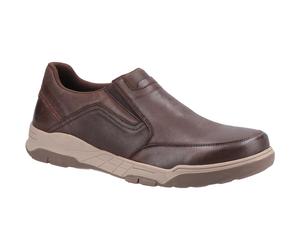 Hush Puppies Herren Fletcher Lederschuhe (Kaffee) EU 46 / UK 11