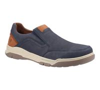 Hush Puppies Herren Fletcher Lederschuhe (Navy/Tan) EU 44.5 / UK 10
