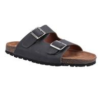 Hush Puppies Nash Slider Leder Herren Schwarz Sandalen EU 42 / UK 8