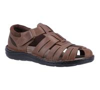 Hush Puppies Herren Sandalen Walking Albert Fischerleder mit Klettverschluss schwarz EU 46 / UK 11