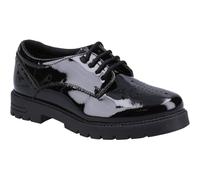Hush Puppies Jayne Patent Senior Schuluniform-Schuh, Schwarz, 35 EU