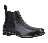 Hush Puppies Justin Chelsea Leder Herren Schwarz Stiefel EU 39/UK 6