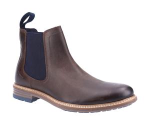 Hush Puppies Justin Chelsea Leder Herren Stiefel Braun EU 40,5 / UK 7