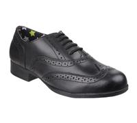 Hush Puppies Kada Junior Leder Mädchen Schwarz Brogues EU 33 / UK 1