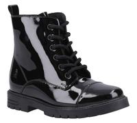 Hush Puppies Lauren Lackleder Stiefel für Mädchen in Schwarz EU 40,5 / UK 7