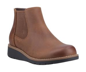 Hush Puppies Leonie Damen Chelsea Stiefel aus braunem Leder EU 37 / UK 4