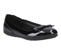 Hush Puppies Lillie Ballerina Patent Mädchenschwarze Ballettschuhe Aus Leder EU 38 / UK 5