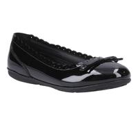 Hush Puppies Lillie Ballerina Patent Mädchenschwarze Ballettschuhe Aus Leder EU 47.5 / UK 12