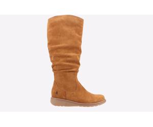 Hush Puppies Lucinda Wildleder Damen Stiefeletten In Tan EU 38 / UK 5