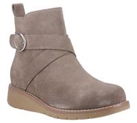 Hush Puppies Lyra Damen Wildleder Winter Stiefeletten in Taupe EU 37 / UK 4