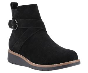 Hush Puppies Lyra Wildleder Damen Schwarze Winter Stiefeletten EU 39/UK 6