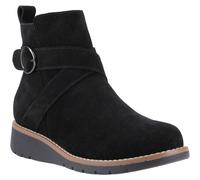 Hush Puppies Lyra Wildleder Damen Schwarze Winter Stiefeletten EU 42 / UK 8