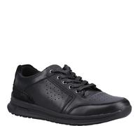 Hush Puppies Mens Joseph Leder Turnschuhe (Hellschwarz) EU 46 / UK 11