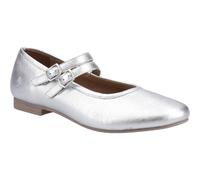 Hush Puppies Nancy Mary Jane Leder Damen Silber Ballerinas EU 38 / UK 5