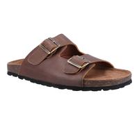 Hush Puppies Nash Slider Leder Herren Braun Sandalen EU 40,5 / UK 7