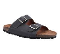 Hush Puppies Nash Slider Leder Herren Schwarz Sandalen EU 44.5 / UK 10