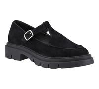 Hush Puppies Nella T-Bar Wildleder Damen Schuhe in Schwarz EU 37 / UK 4