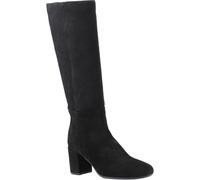 Hush Puppies Oprah Damen Kniehohe Wildlederstiefel mit Absatz in Schwarz EU 37 / UK 4