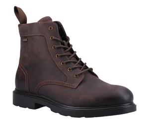 Hush Puppies Porter Leder Herren Stiefel Braun EU 39/UK 6